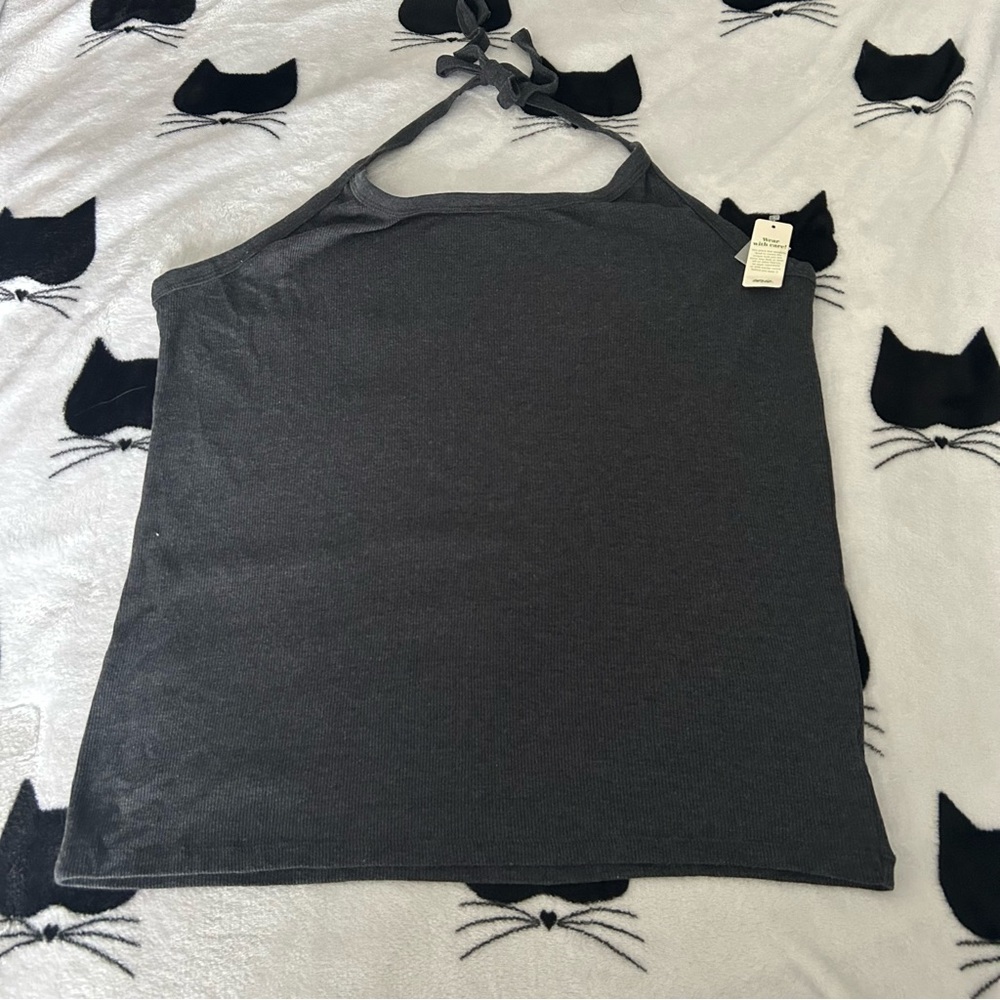 NWT American Eagle Charcoal Halter Top Size XXL